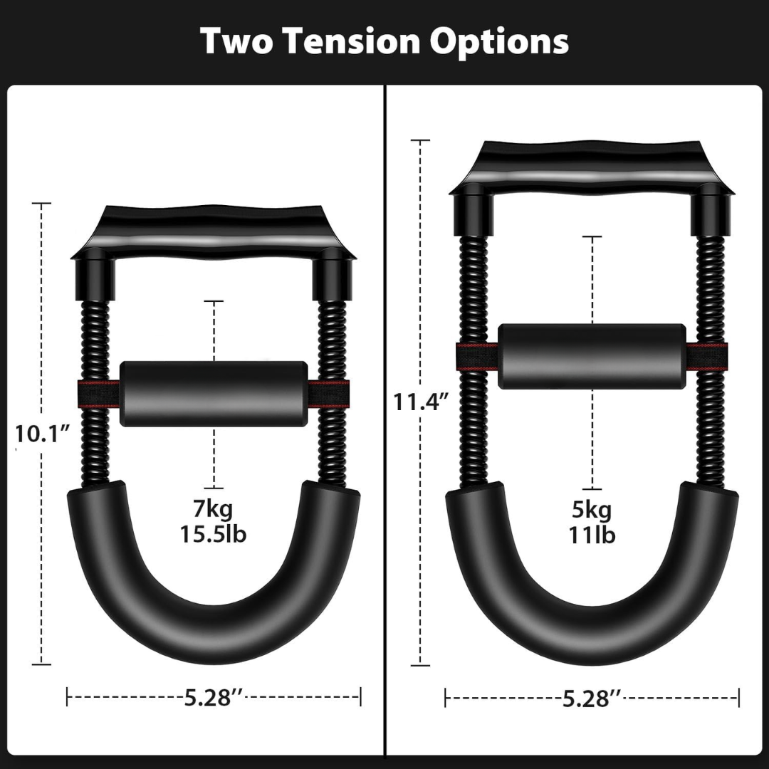 Versatile gym equipment for forearm & wrist strengthening, great for all fitness levels.