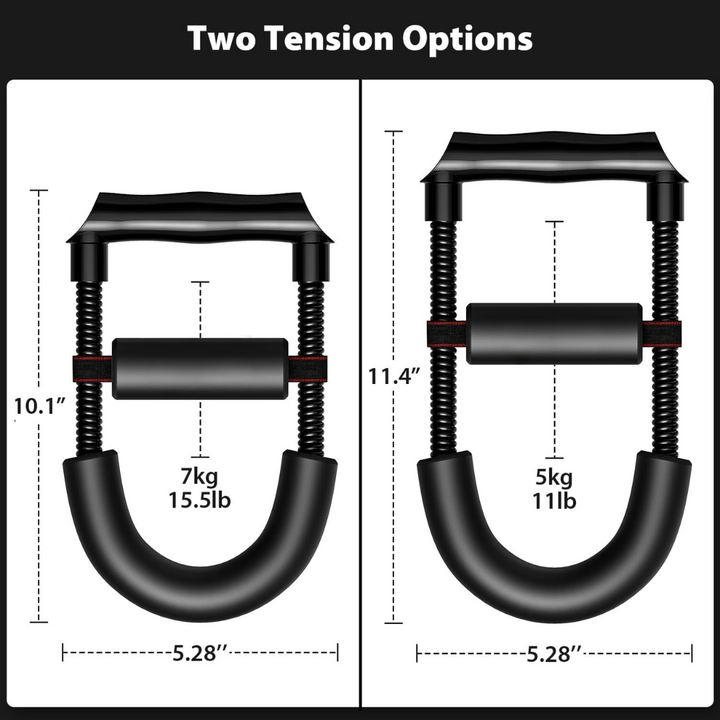 Versatile gym equipment for forearm & wrist strengthening, great for all fitness levels.