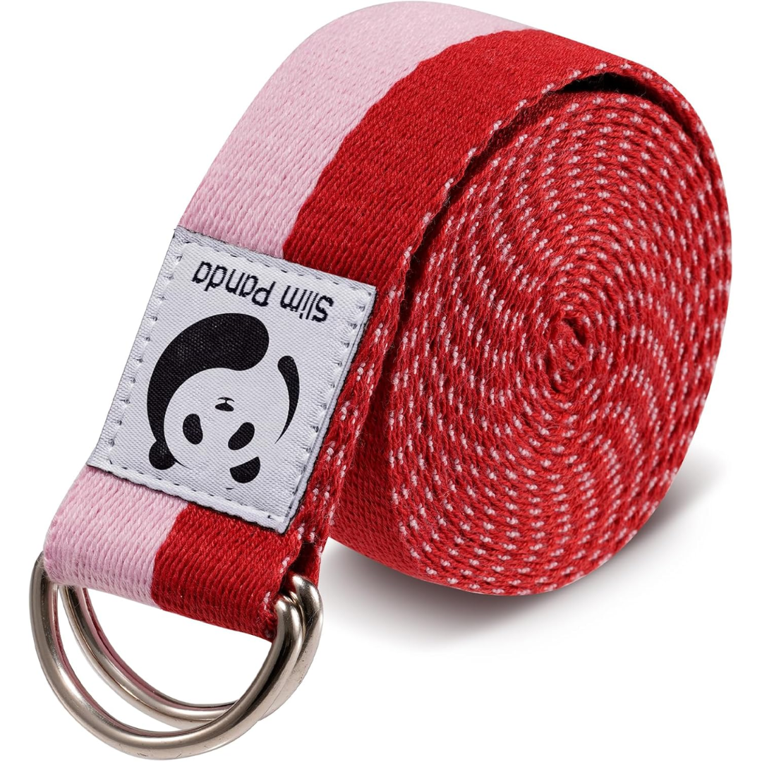 Unisex adjustable yoga strap for enhanced stretching & flexibility in yoga, pilates, and fitness.