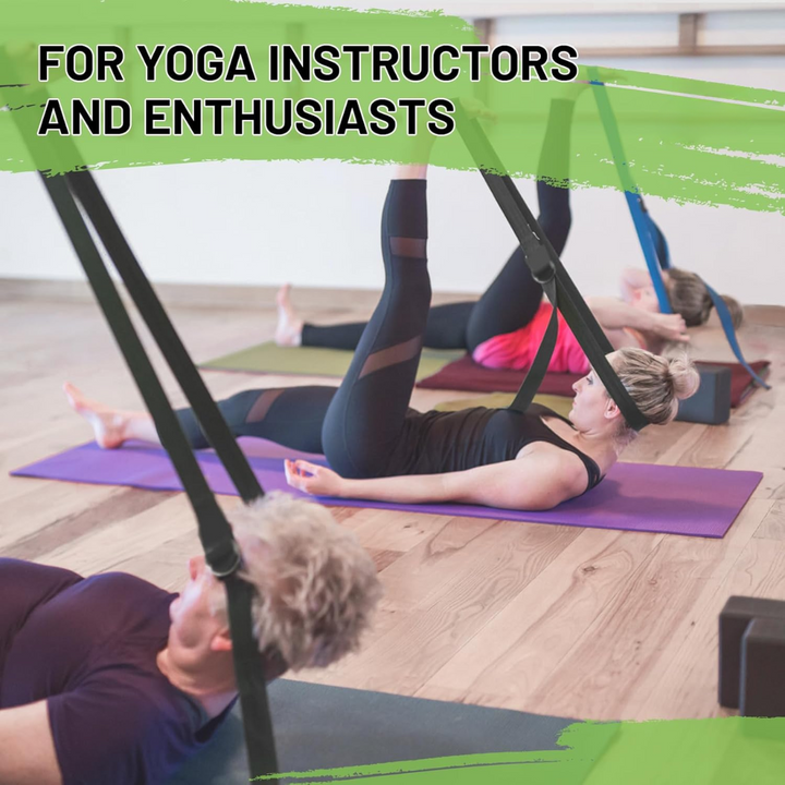 Versatile exercise band for yoga, pilates, physical therapy, and overall flexibility improvement.