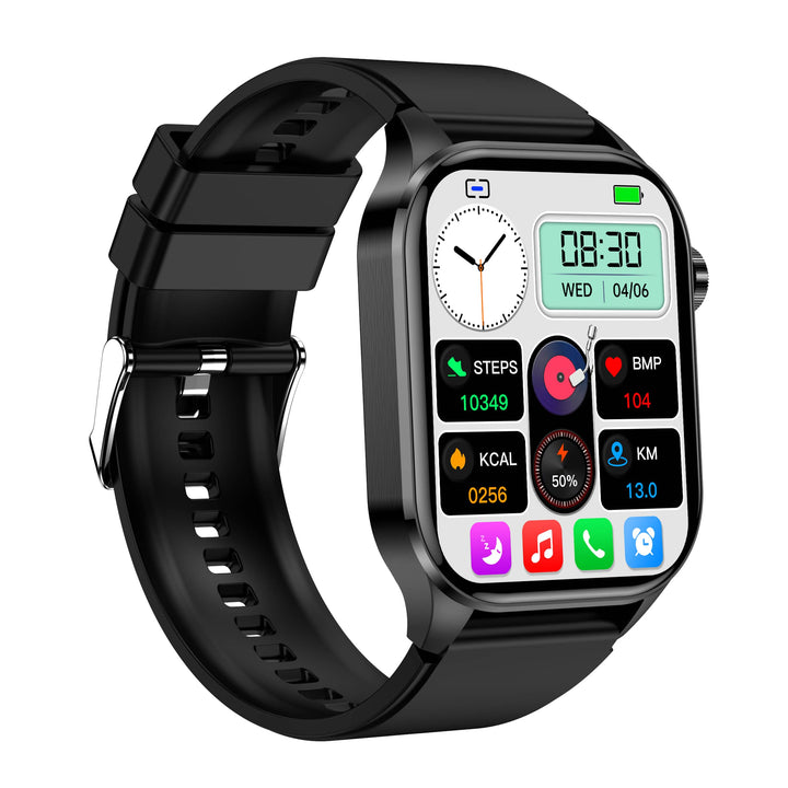 VitaSense Advanced Health Smartwatch: waterproof fitness tracker, monitors ECG, sleep & activities.