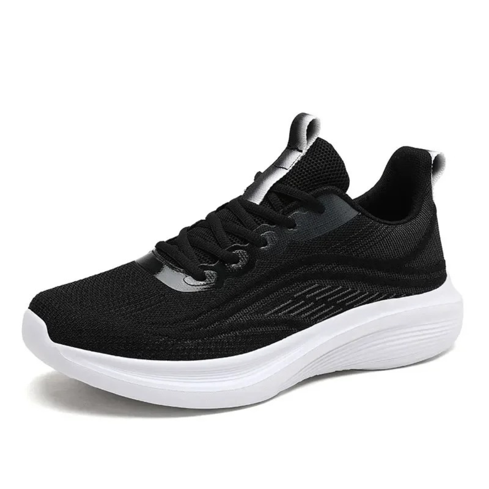 AeroStride wide toe box sneakers, reducing pressure and ensuring ultimate comfort for foot health.