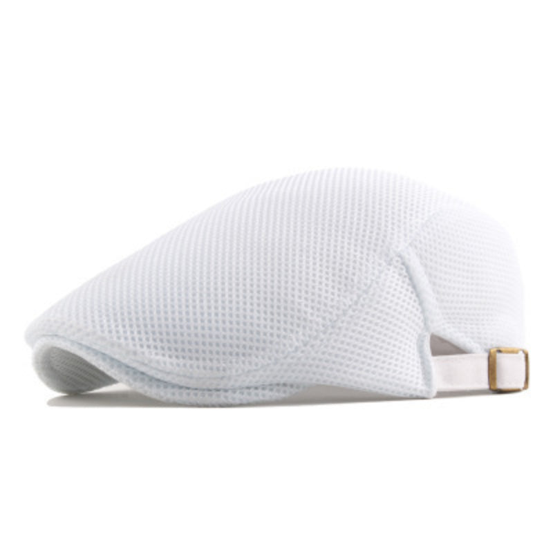 AirStyle unisex lightweight summer cap, breathable flat cap, polyester material for warm weather