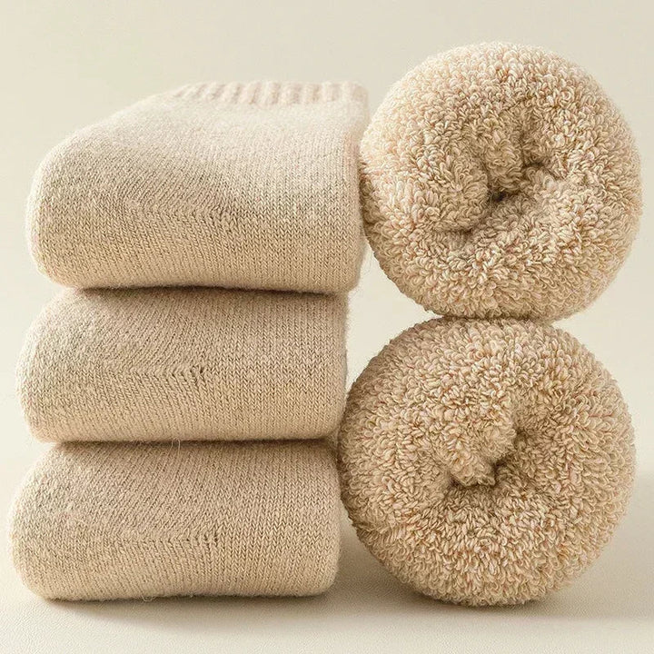 Plush Alpine Warm unisex winter socks, designed for ultimate comfort and warmth, perfect for chilly days & cold weather.