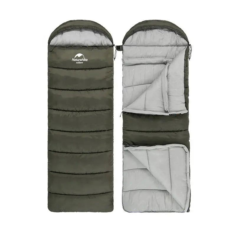 Compact & portable AlpineTrail mummy sleeping bag. Lightweight design for easy packing on hiking & travel adventures.