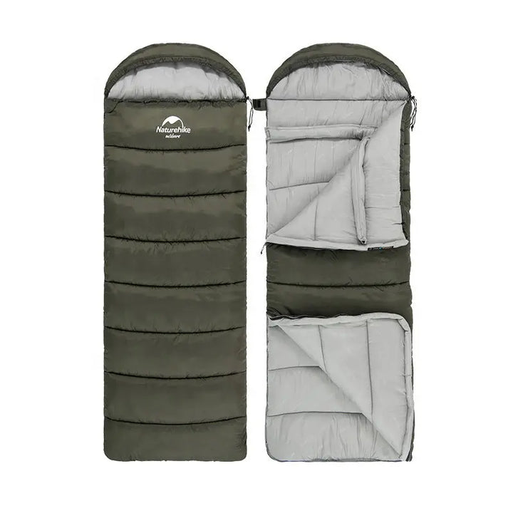 Compact & portable AlpineTrail mummy sleeping bag. Lightweight design for easy packing on hiking & travel adventures.
