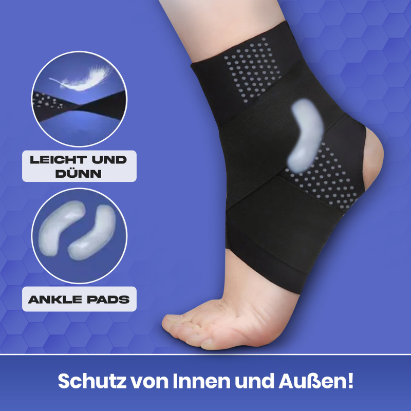 Breathable ankle brace offering comfortable stabilization for active sports.