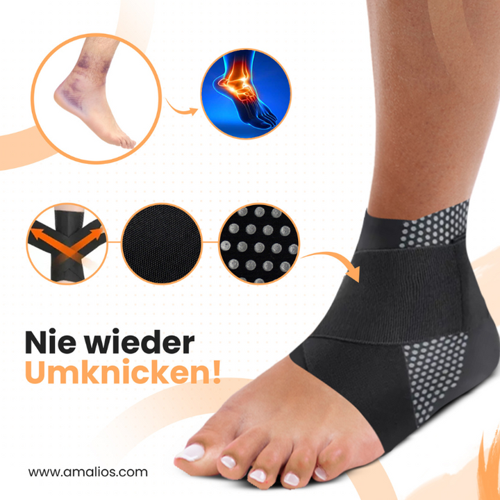 Durable ankle support brace designed for unisex sports protection.