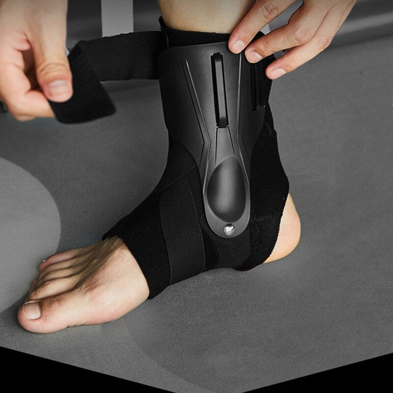 Athletic ankle brace for injury prevention, offering strong support & comfort for sports & recovery.