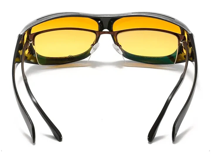 Essential car accessories: anti-glare night driving glasses for enhanced driver safety and clear nighttime vision.