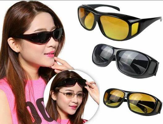 Unisex night vision driving glasses, anti-glare and polarized for maximum road safety.