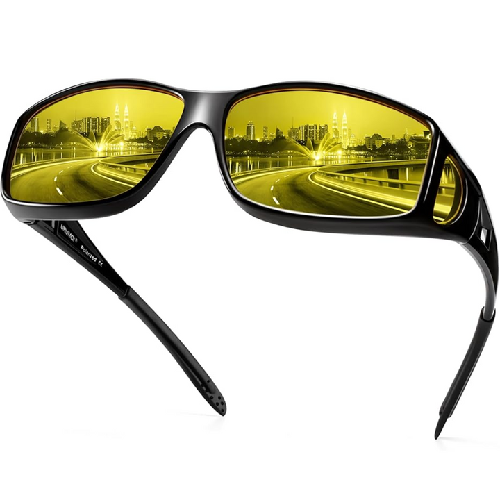 Accessories: anti-glare night driving glasses, polarized lenses for men and women