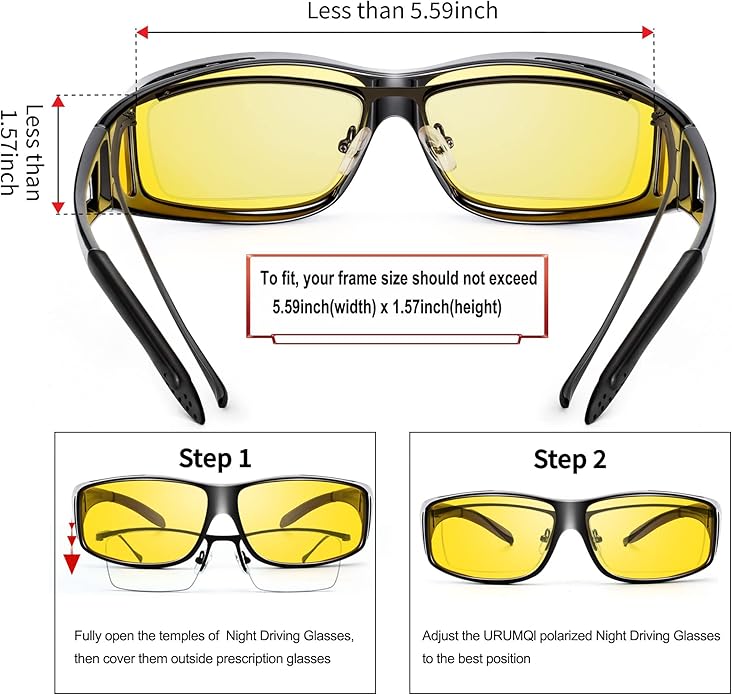 Unisex accessories: anti-glare night driving glasses, stylish and functional eyewear
