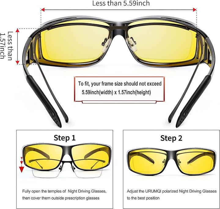 Unisex accessories: anti-glare night driving glasses, stylish and functional eyewear