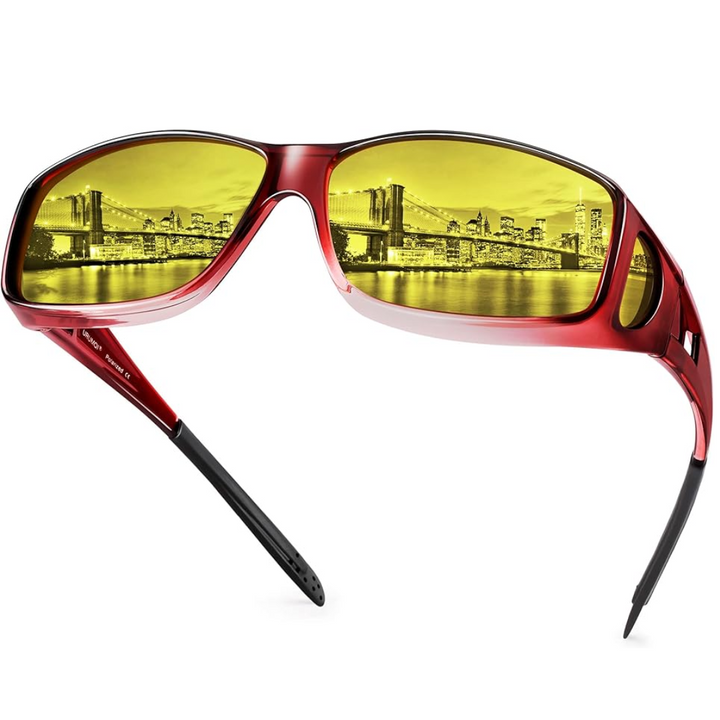 Night vision glasses, anti-glare lenses designed for improved visibility in low light