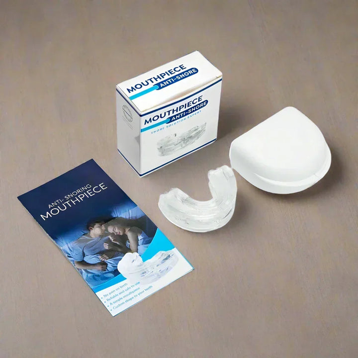 Unisex SilentGuard mouthguard stops snoring & bruxism. Easy-fit medical-grade dental sleep aid for quiet, protective nights.