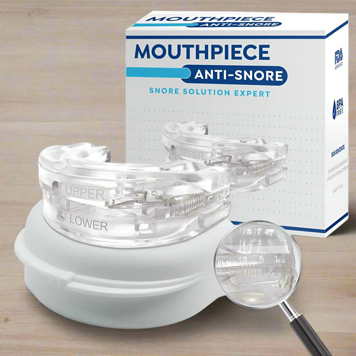 SilentGuard anti-snore & anti-grinding mouthguard. Unisex dental guard for improved sleep quality & teeth protection.