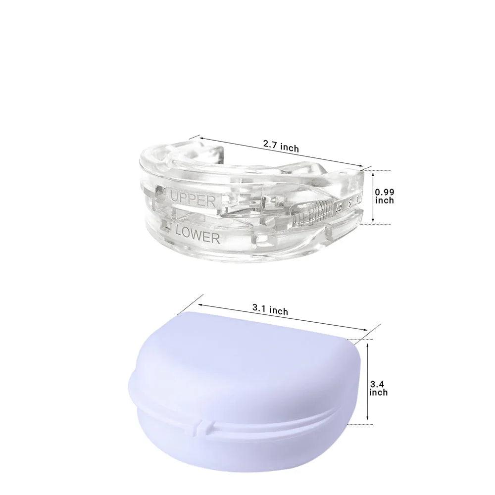 Stop snoring & teeth grinding with this medical-grade anti-snore mouthguard. Enjoy calm, protective sleep aid.
