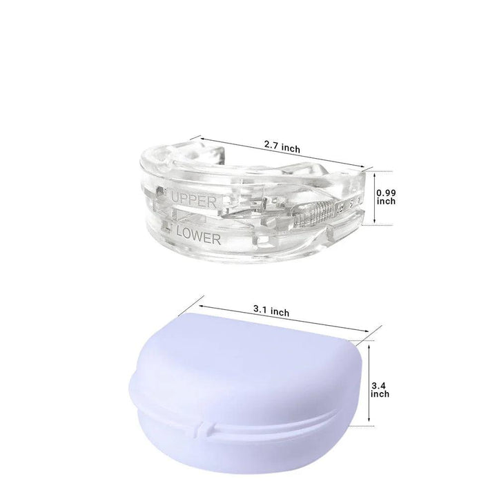 Stop snoring & teeth grinding with this medical-grade anti-snore mouthguard. Enjoy calm, protective sleep aid.