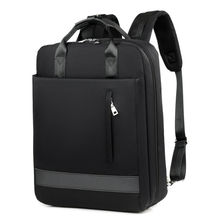 Durable Oxford fabric anti-theft backpack with USB charging, ideal for students & professionals.