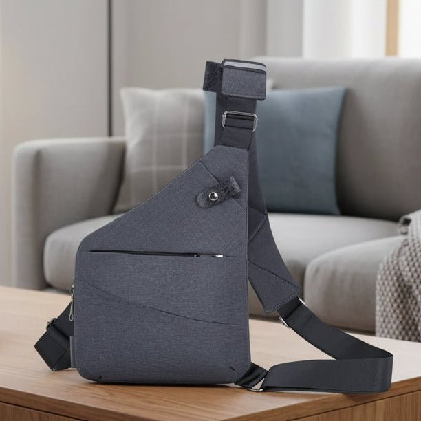 Unisex anti-theft shoulder bag, lightweight & secure crossbody for everyday carry & travel.