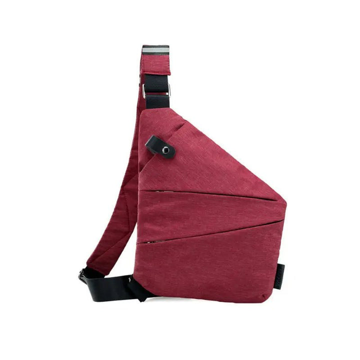 Sleek anti-theft travel crossbody with hidden pockets & RFID protection for secure storage.