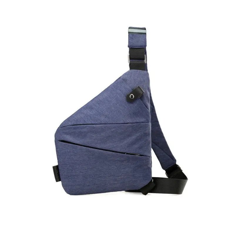 Versatile unisex anti-theft bag, wearable as a shoulder or crossbody for secure essentials.