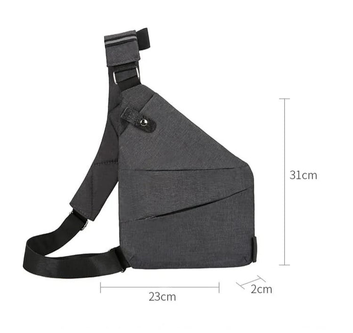 Essential anti-theft travel bag, secure crossbody with multiple compartments for globetrotters.