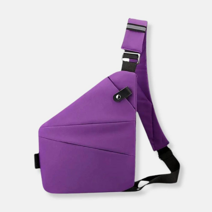 Secure anti-theft shoulder bag with RFID blocking for passports & cards, ideal for global travel.