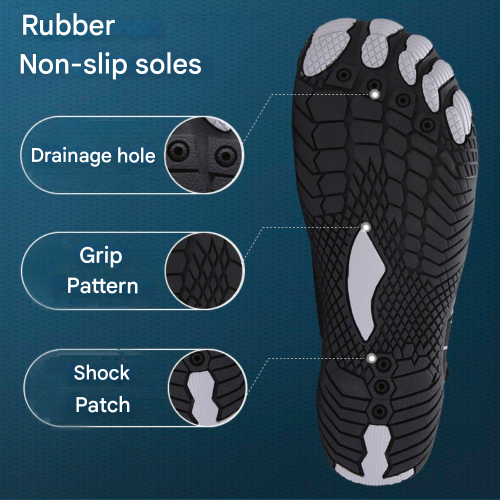 Unisex AquaFlex water & beach shoes; quick-dry, slip-on comfort for outdoor adventures.