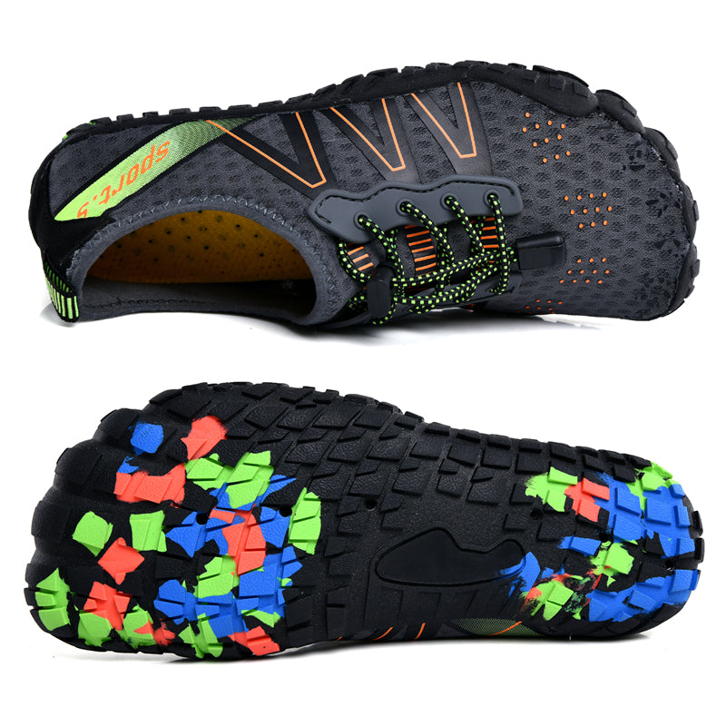 Unisex AquaFlex water shoes for beach adventures & swimming; breathable quick-dry design.