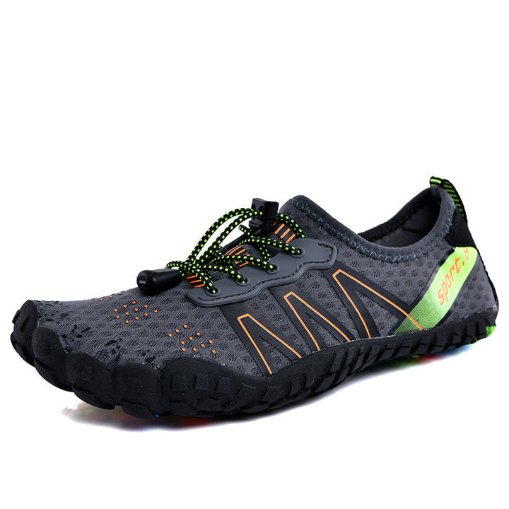 Breathable AquaFlex water shoes for beach & water sports; quick-dry unisex design.