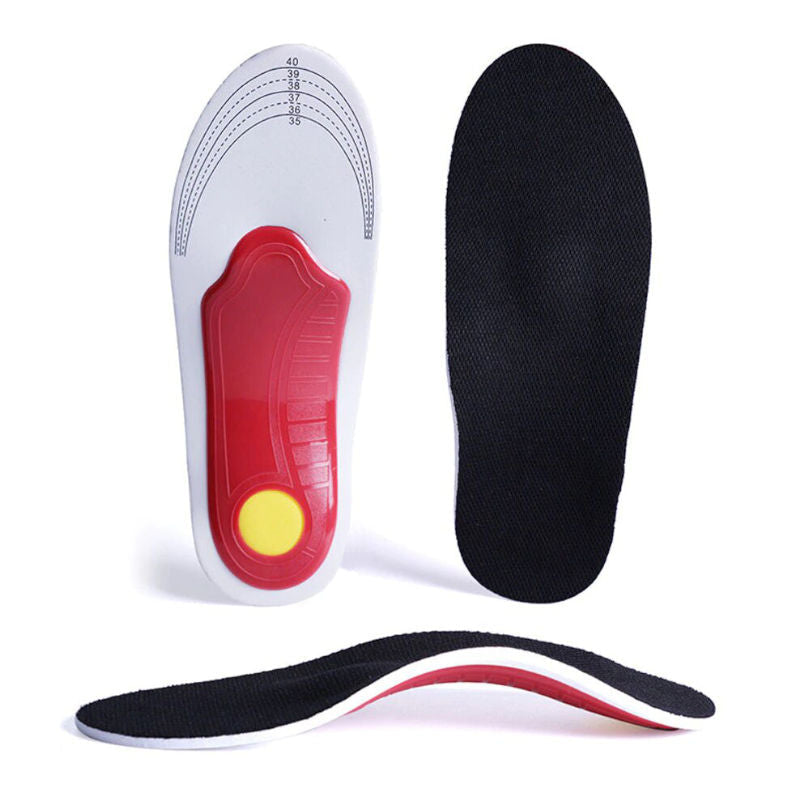 Alleviate foot pain with these unisex arch support insoles for flat feet. Engineered for daily comfort & relief.