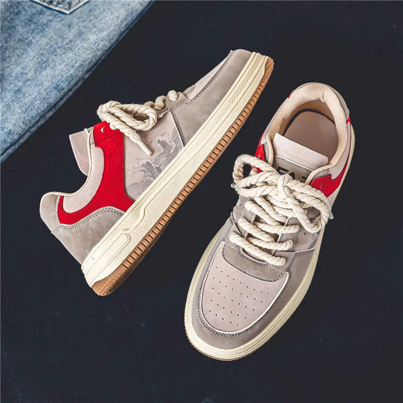 Breathable artistic sneakers, unisex design, offering exceptional comfort and modern style.