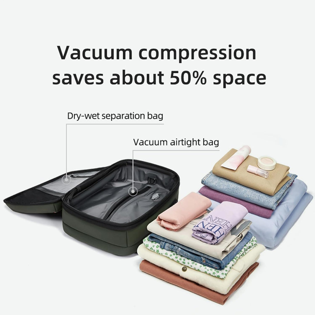 Close-up of waterproof oxford cloth on Arvid travel backpack, highlighting durability & protection