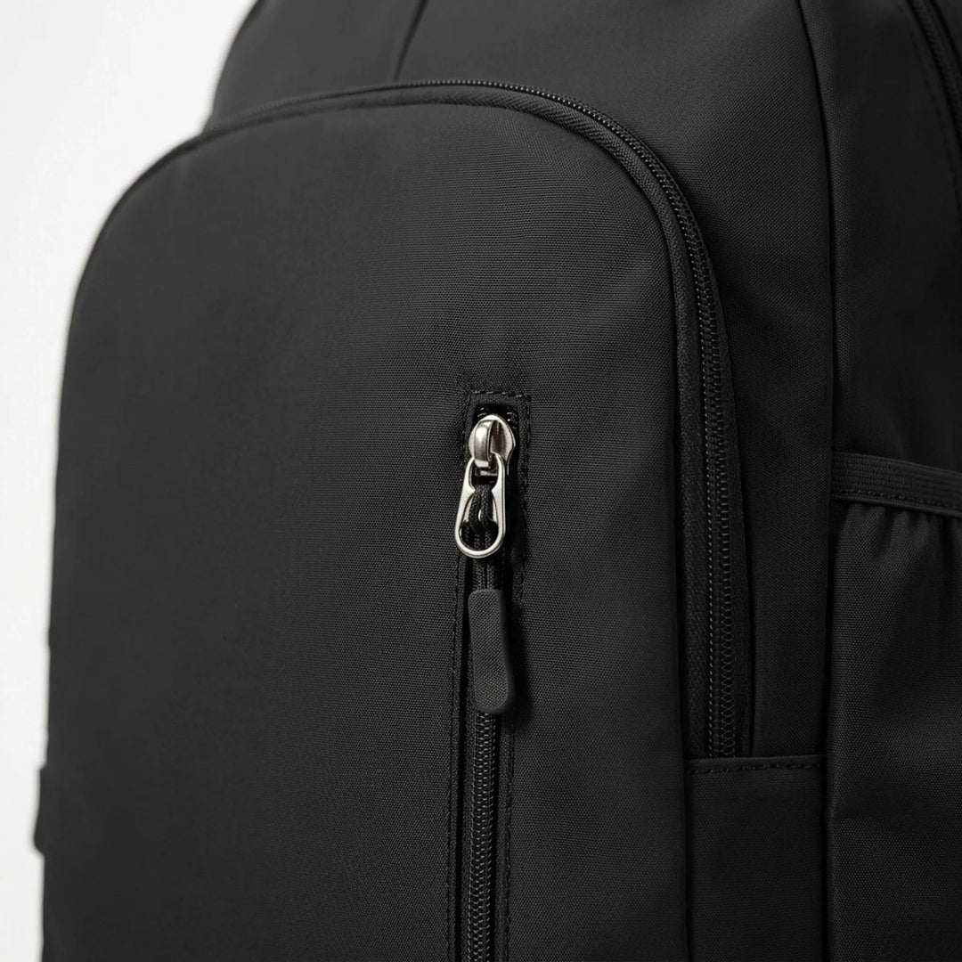 Gym bag: spacious athletic backpack with a separate shoe compartment for workout gear, keeping items organized.