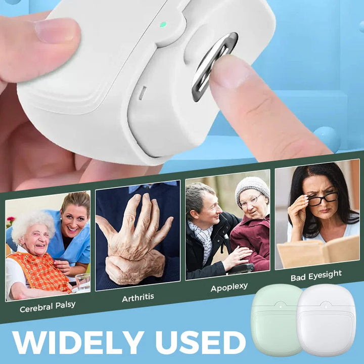 Rechargeable automatic electric nail clipper, an essential beauty tool for easy nail trimming.