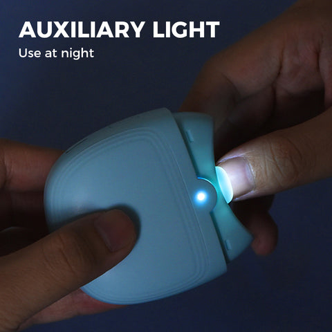 Gentle unisex automatic electric nail clipper & polisher for comfortable, efficient nail grooming.