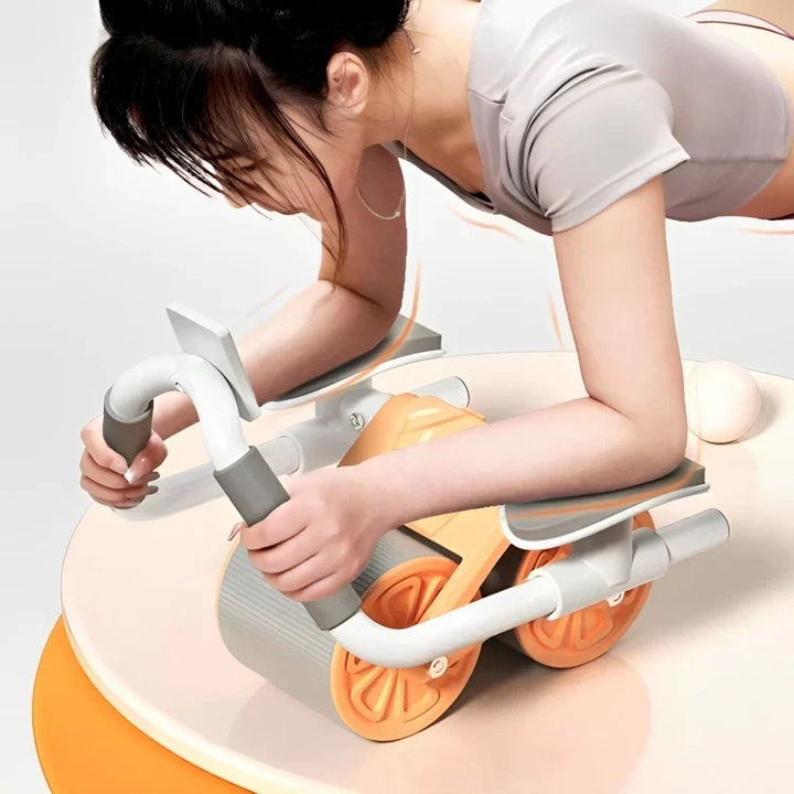 Unisex automatic rebound ab roller for powerful home gym core workouts & full body fitness.