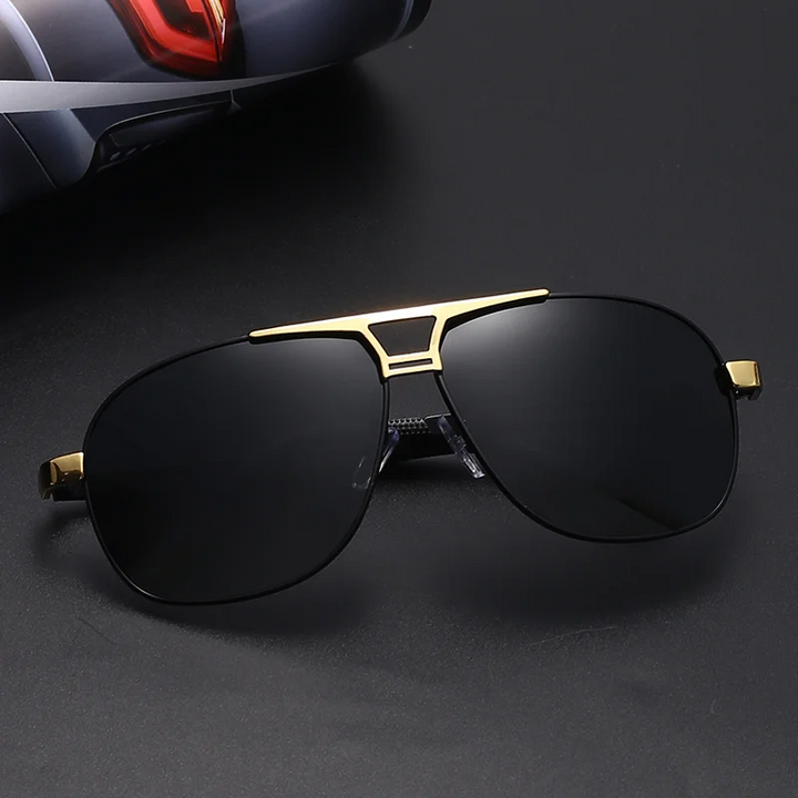 Red Aviator Spectra sunglasses. Unisex, scratch-resistant, anti-glare lenses with full UV protection.