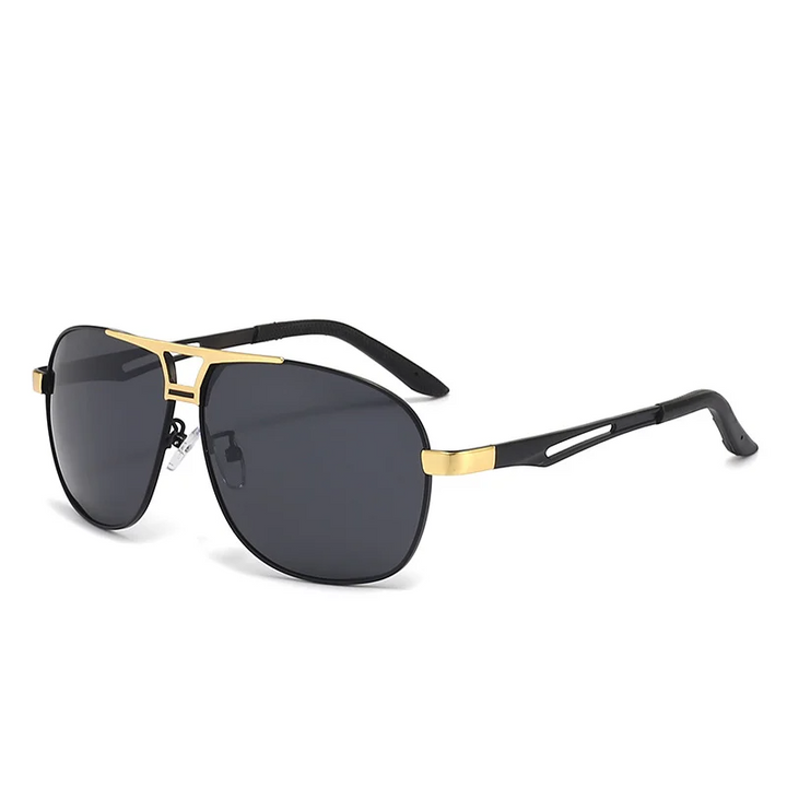 Black Aviator Spectra sunglasses. Lightweight alloy frame, unisex, providing 100% UV protection & anti-glare.