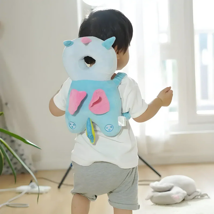 Essential adjustable baby head protection, soft helmet for toddler crawling, walking & child safety.