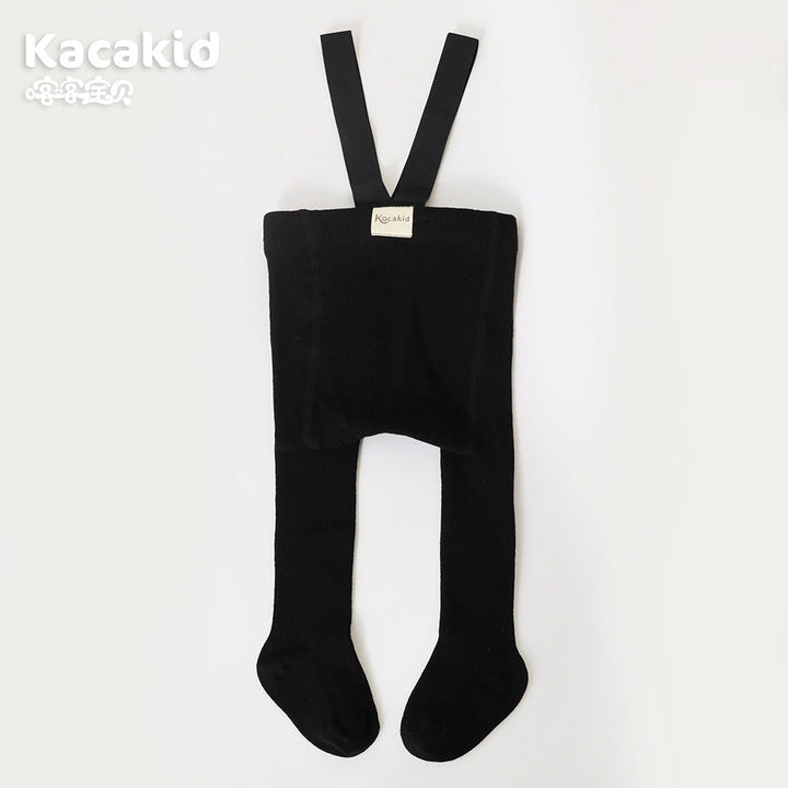 Stylish baby meisje en jongens knitted trousers, high waist design for comfort.