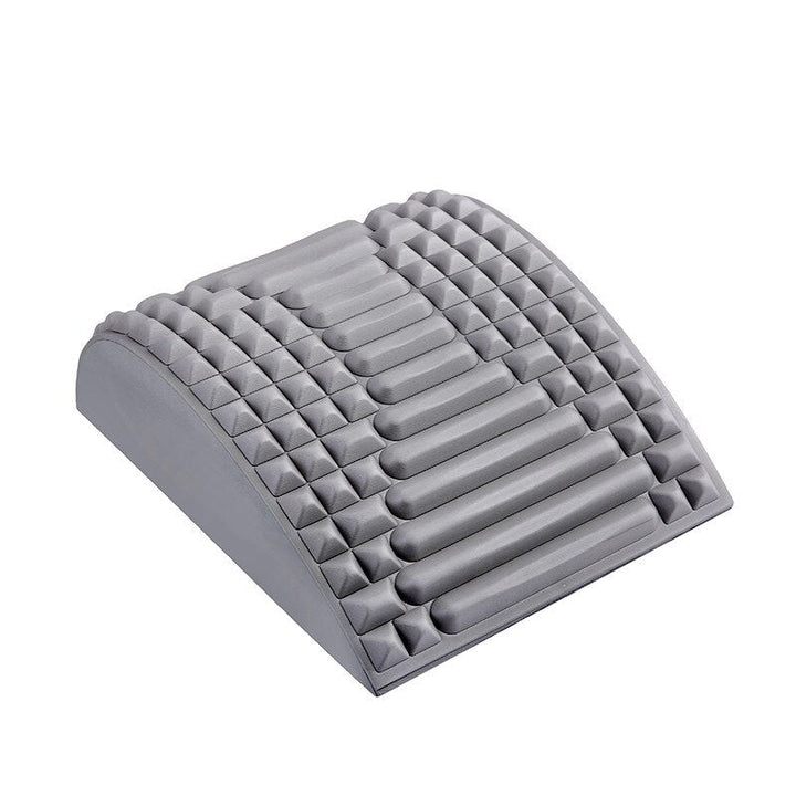 Home fitness device: unisex back pain stretcher for muscle relaxation & wellness.