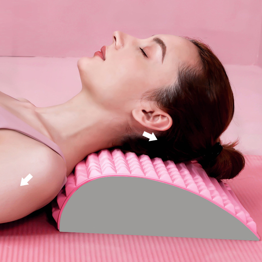 BackEase back pain relief device, a portable spinal support stretcher for daily muscle and back relaxation.