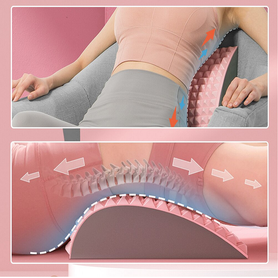 Compact BackEase back stretcher for effective spinal support, posture correction, and muscle relaxation.