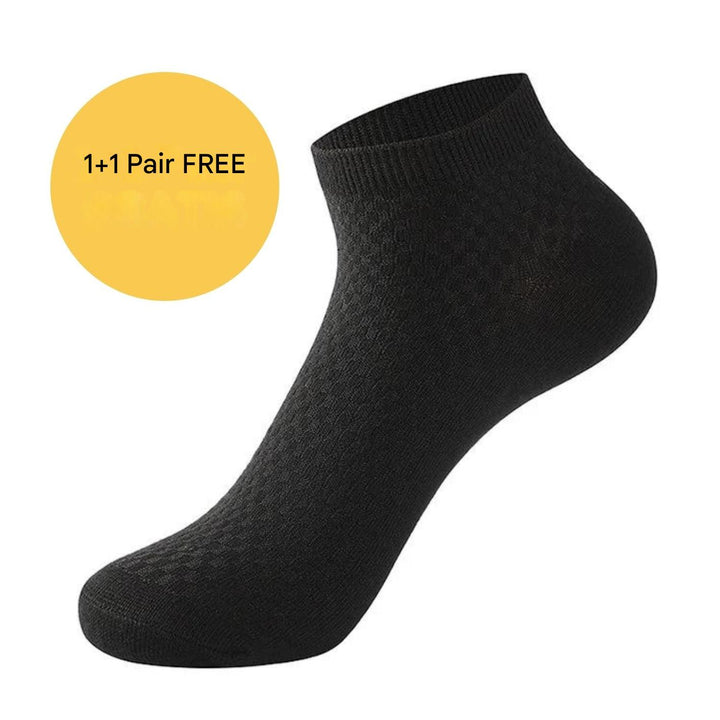 Premium bamboo short socks for superior comfort, moisture control, & freshness.