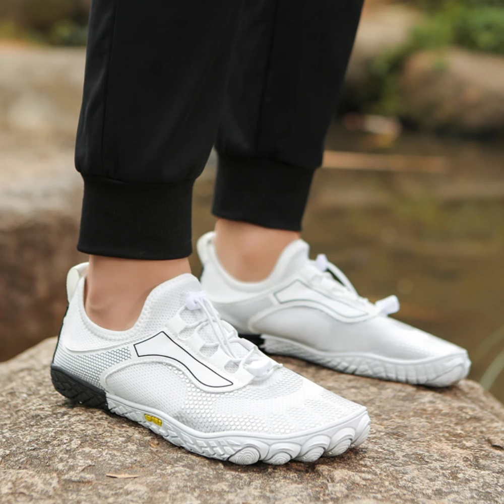 Unisex barefoot adventure shoes for men & women. Pro performance outdoor exploration footwear.