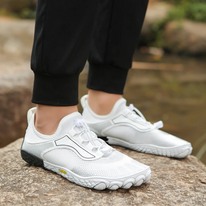 Unisex barefoot adventure shoes for men & women. Pro performance outdoor exploration footwear.