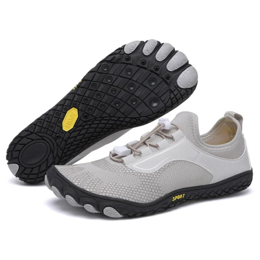 Lightweight athletic barefoot running shoes, perfect for trail agility, ground feel, & quick lace.